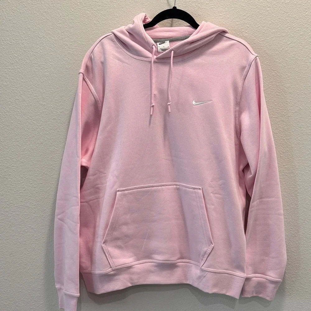 Nike Men's Club Fleece Light Pink Hoodie size XL new with tags